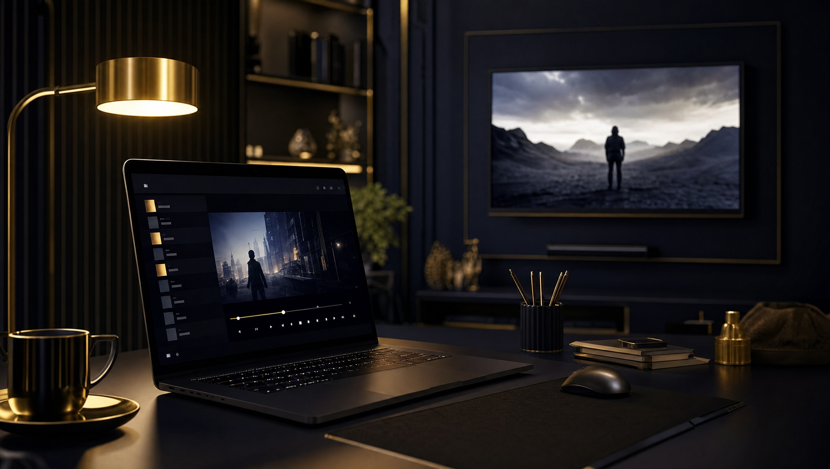 Interface IPTV Smarters Pro affichée en plein écran sur un ordinateur Windows relié à un téléviseur