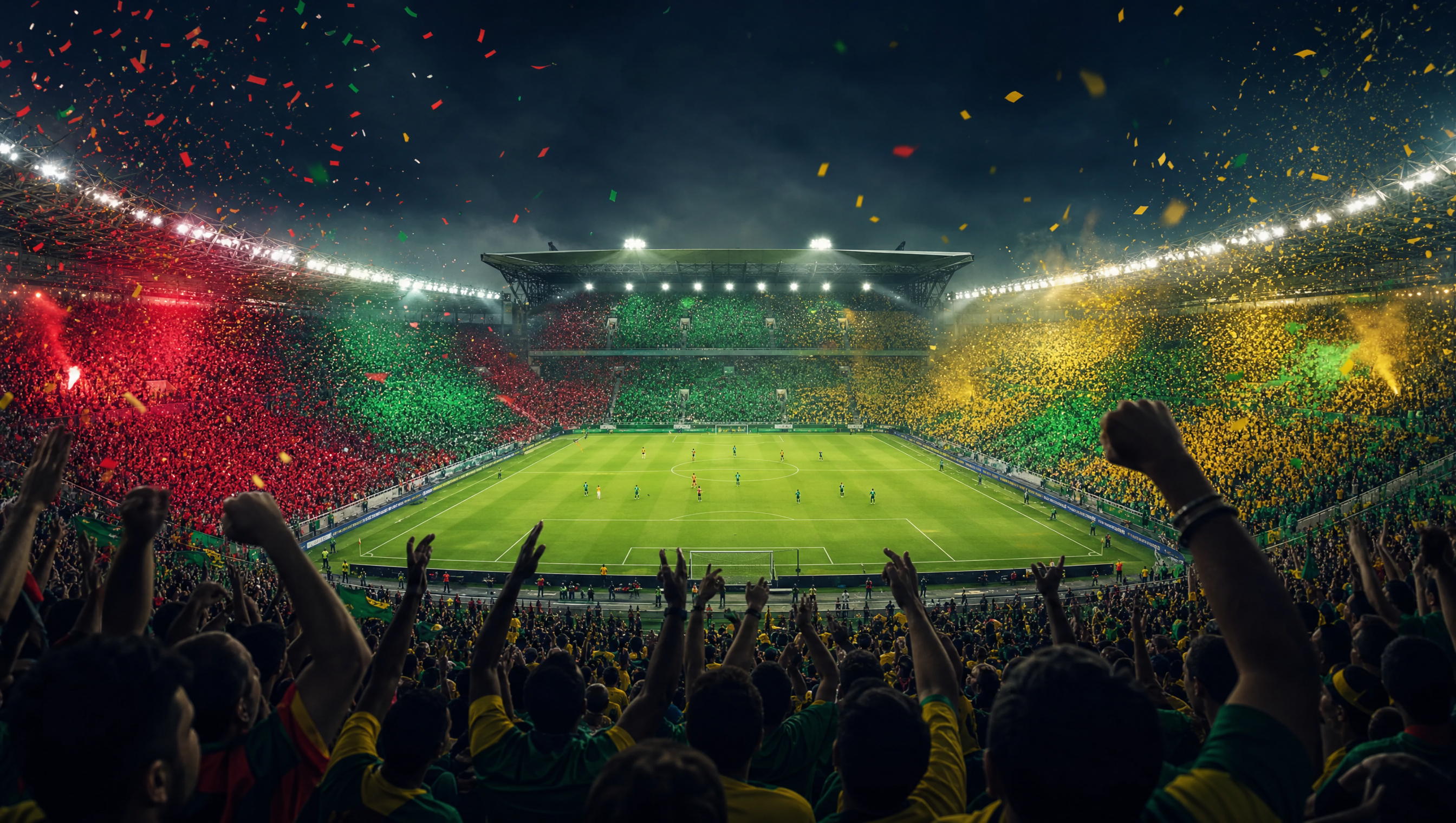 Affiche du match Maroc - Brésil de la Coupe du Monde 2026 en streaming 4K avec Strong 8K