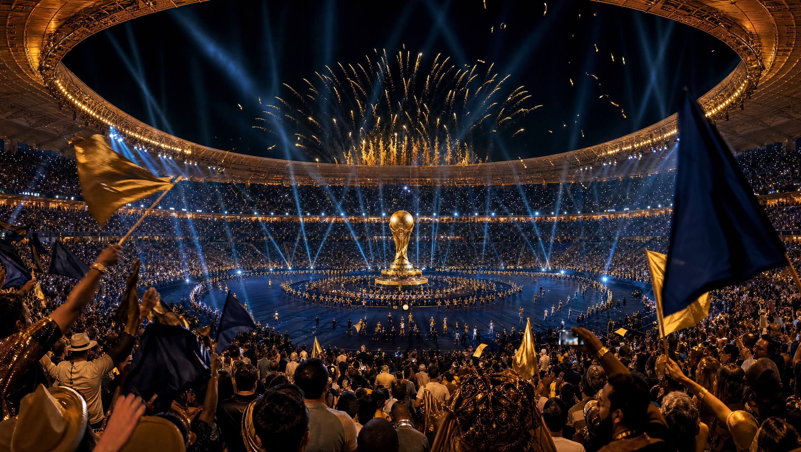 Supporters suisses réunis devant un écran pour le match d'ouverture de la Coupe du Monde 2026 en 4K